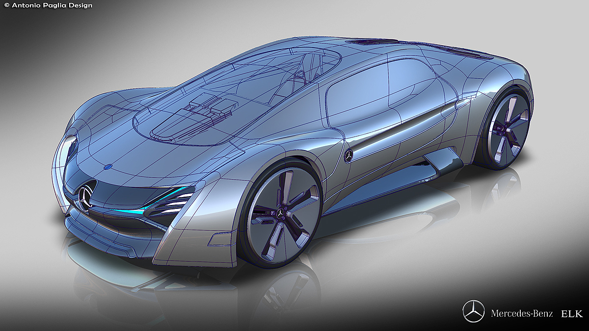 Elk，Benz，Elk electric vehicle，conceptual design，